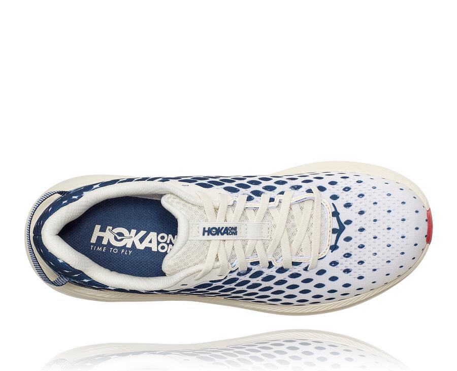 Zapatillas Running Hoka One One Hombre - Rincon 2 - Blancas/Azules - FZL894036